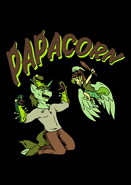 Father Papa Unicorn Dad