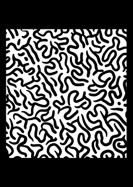 Black and White Shapes Vin