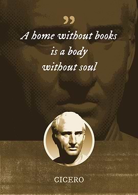 A home without books is a