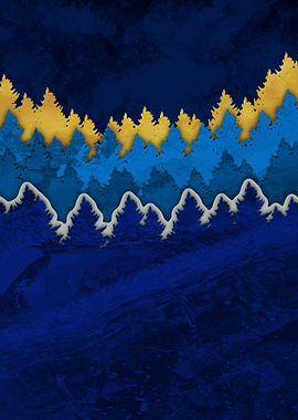 Simple forest ilustration