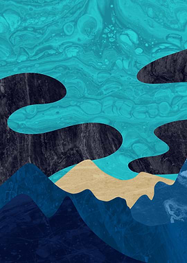 Nature mountain wallart