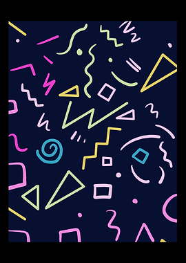 Pattern 80s Retro Artist