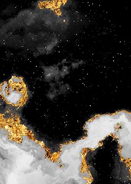 100 Starry Nebulas B and W