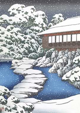 Snowy Night In Fukagawa