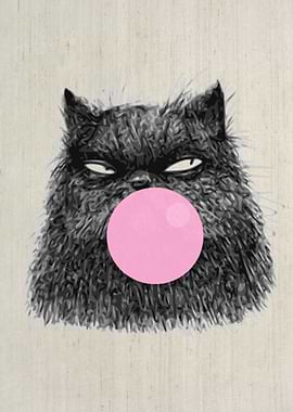 SCRUFFY CAT BUBBLEGUM