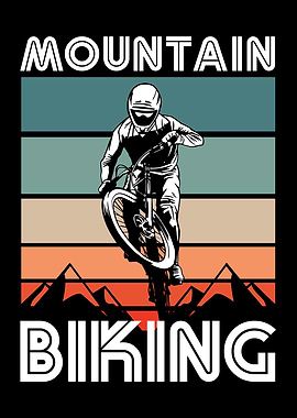 Retro Mountain Biking Gift