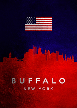 Buffalo New York Skyline