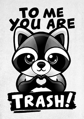 Raccoon trash lover