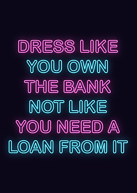 Neon Motivation Quote