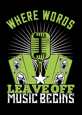 Words Leave Music Begins