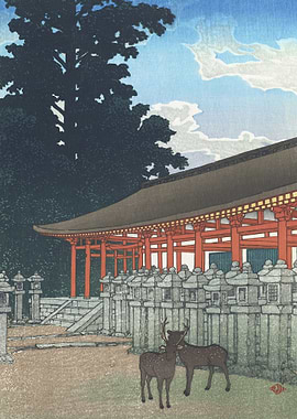 Deer At Kasuga Shrine