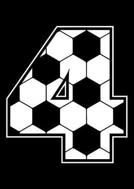 Soccer Fourth 4th Birthday