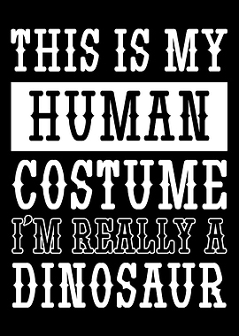 Human Costume Dinosaur Hal