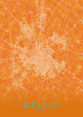Meerut India City Map