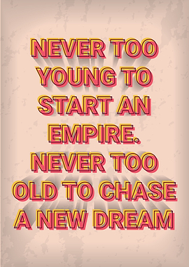 Vintage Motivation Quote