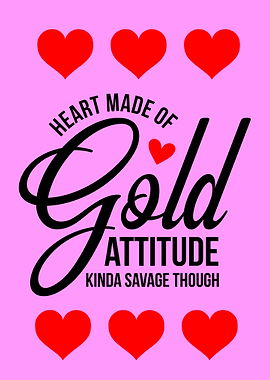 HEART MADE OF GOLD Pink