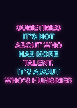 Neon Motivation Quote