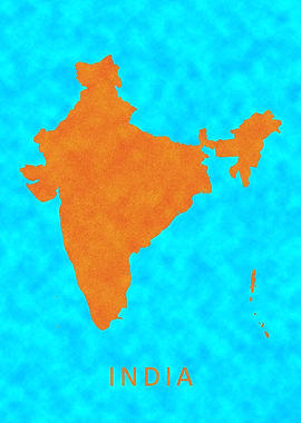India Flag Map