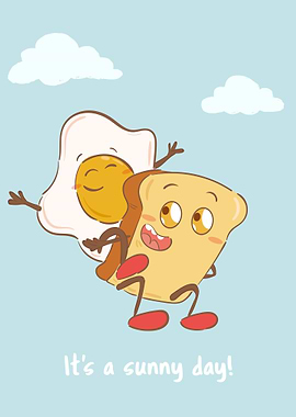 Sunny Day Toast Fried Eggs