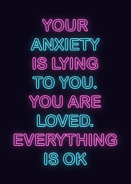 Neon Motivation Quote