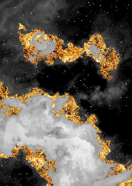 100 Starry Nebulas B and W