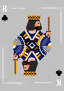 Poker cards the King