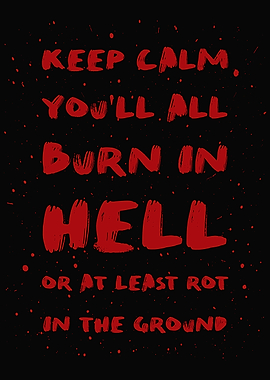 Keep calm dark humor