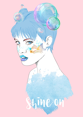 Sexy Bubble Girl Shine on