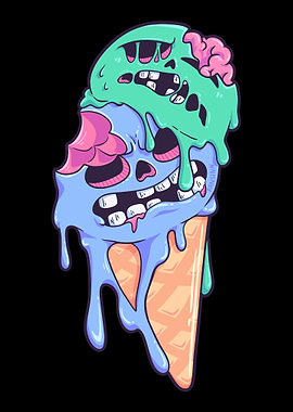 Zombie Ice Halloween Party