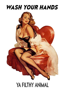 WASH YOUR HANDS Retro