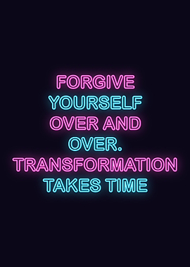 Neon Motivation Quote
