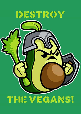 Anti Vegan Avocado Knight