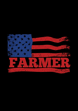 Farmer USA American Flag F