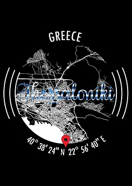 Thessaloniki GREECE Map