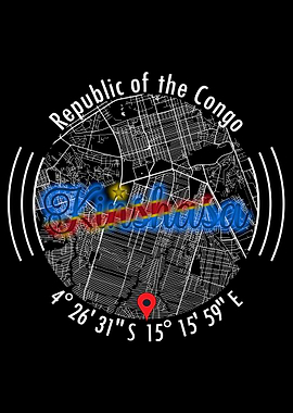 Kinshasa CONGO Map