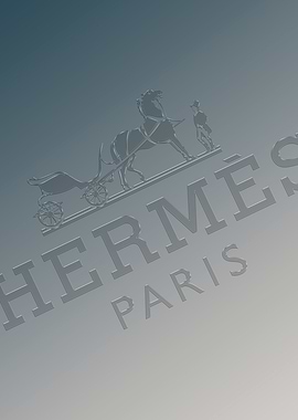 See through Hermes logo