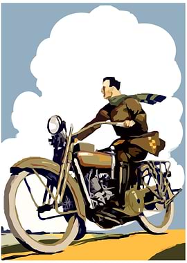 motorcycle man cloud