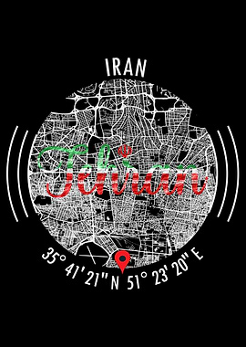 Tehran IRAN Map