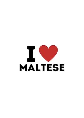 I Love Maltese Simple