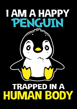 Happy Cute Kid Penguin