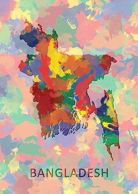 Bangladesh Flag MapBanglad