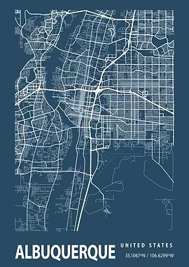Blueprint map Albuquerque