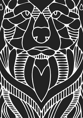 Bear Monoline art