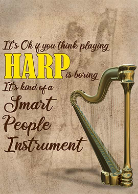 Vintage Harp Instrument