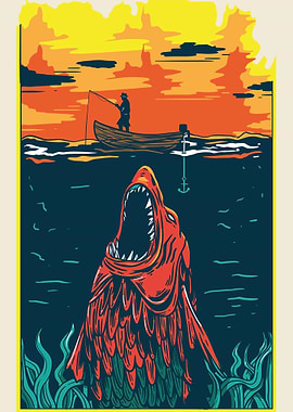 Scary Kraken Fisherman