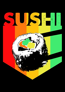 Sushi Retro Colorful