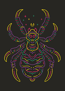 Spider Line art