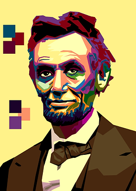 Abraham Lincoln pop art