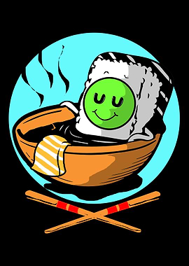 Sushi Bathing Soy Sauce