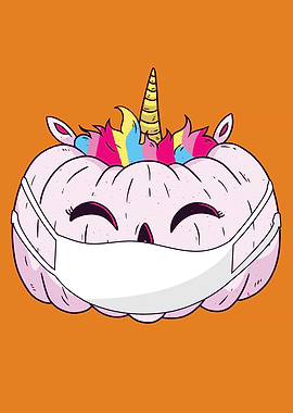 Halloween Pumpkin Unicorn